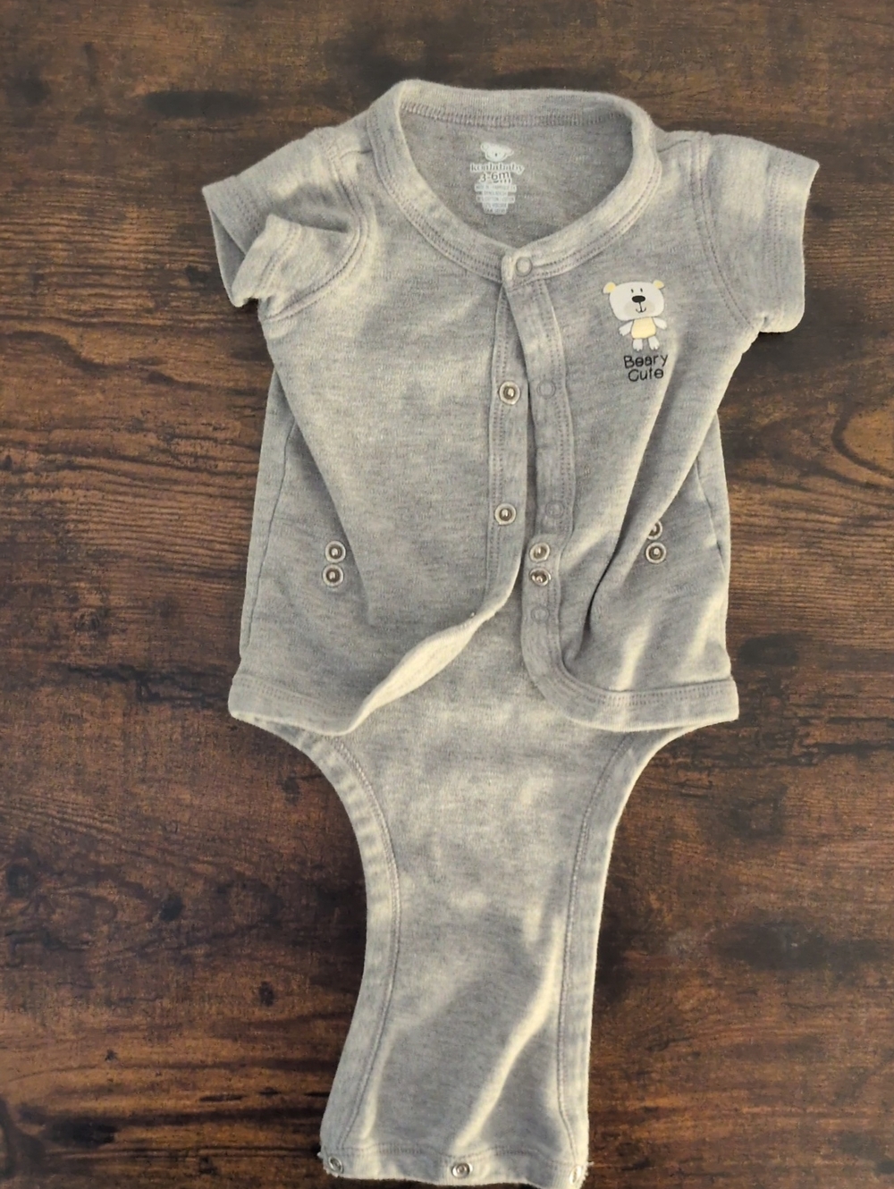 5/$25 Koalababy Grey Onesie Bodysuit 3-6M